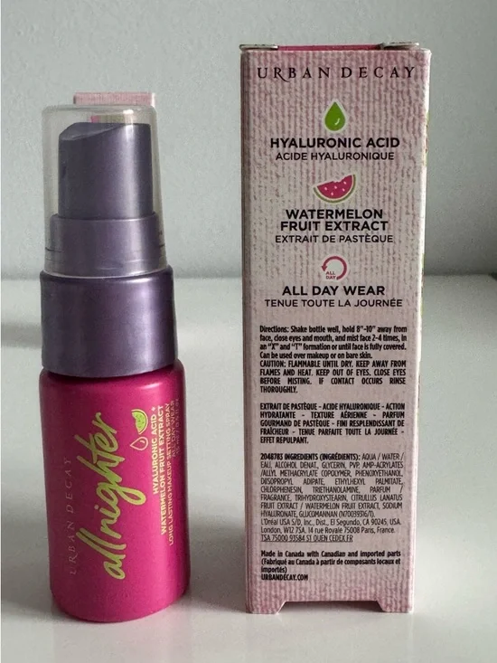 Urban Decay All Nighter Long Lasting Makeup Setting Spray Mini Duo - Watermelon - Picture 4 of 16